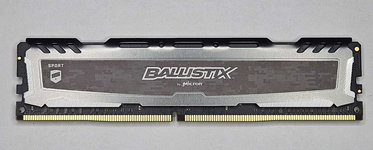 LOT OF 2 Ballistix 16GB PC4-21300 DDR4-2666MHz Desktop RAM BLS16G4D26BFSB.16FD2