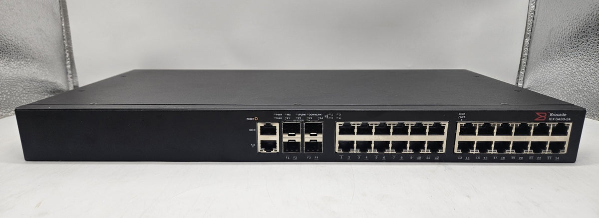 Brocade 24-Port Gigabit Ethernet & 4-Port SFP Layer 2 Network Switch ICX6430-241
