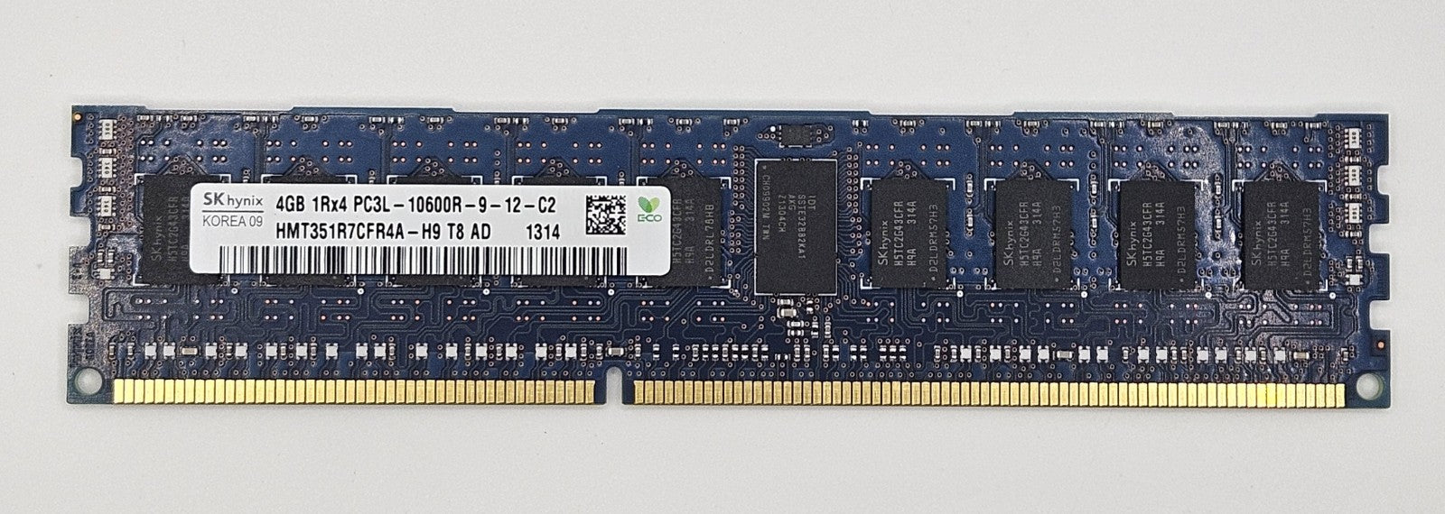 LOT OF 4 Hynix 4GB PC3-10600 DDR3-1333MHz ECC REG Server RAM HMT351R7CFR4A-H91