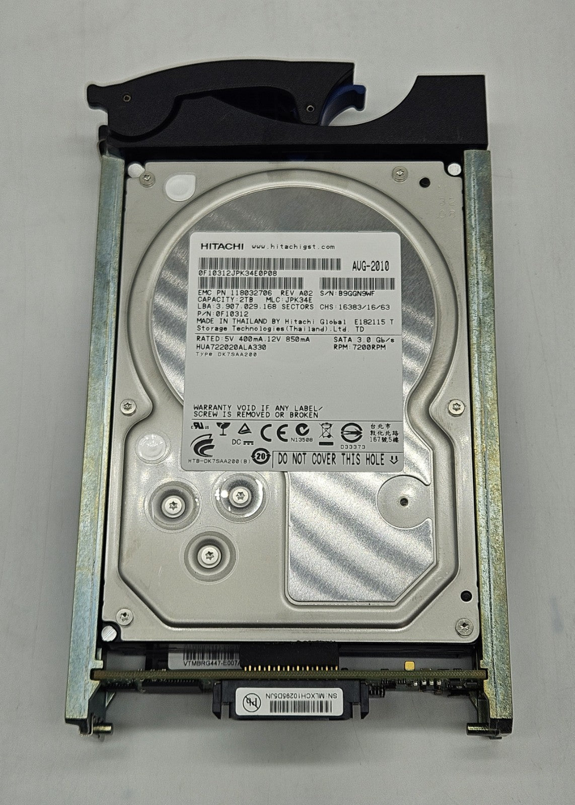 EMC Hatachi 2TB 7200RPM SATA 3Gbps 32MB Cache 3.5" Hard Drive 0050490612