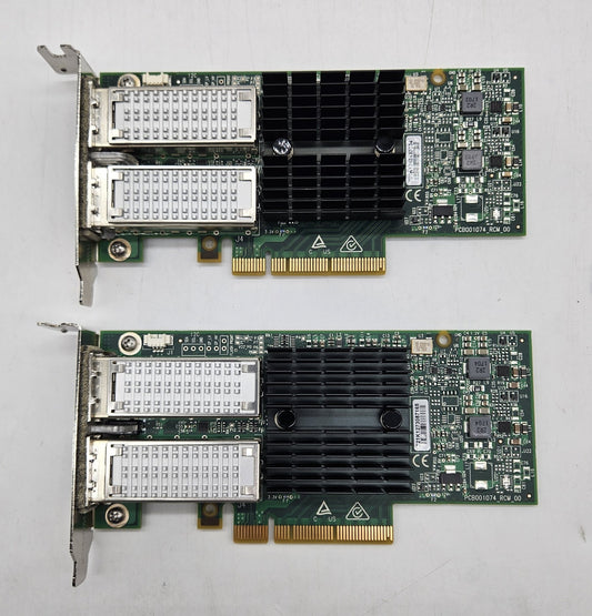 LOT OF 2 Mellanox ConnectX-3 QDR InfiniBand 2-Port 10GB QSFP Network Card0