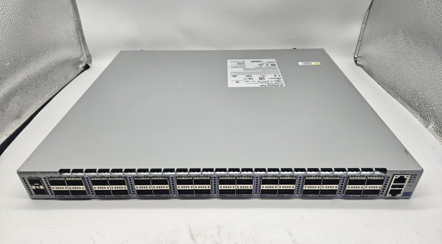 Arista 32-Port 100Gb QSFP & 2-SFP+ Network Switch w/ 2xPSU B F DCS-7060CX2-32S-R0