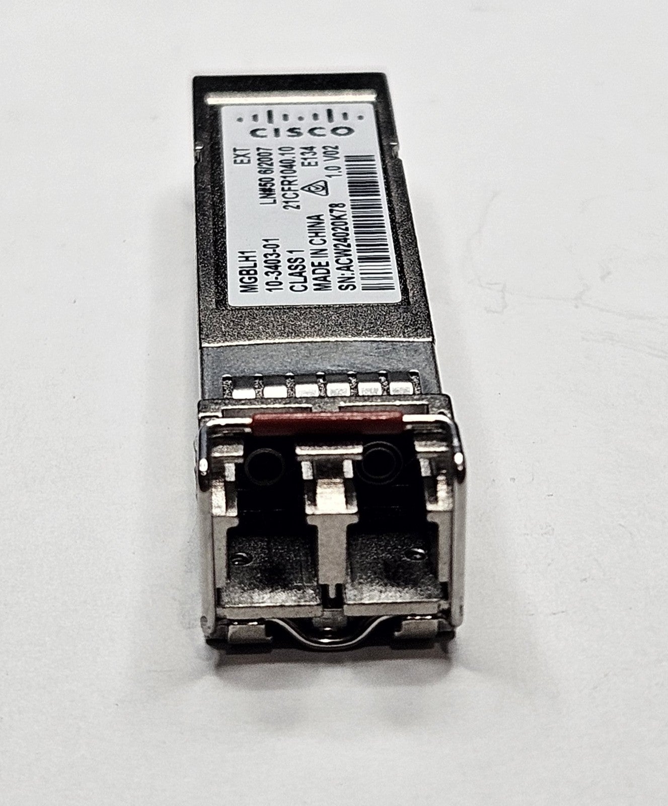 Cisco 1000Base-LH MMF 40km 1310nm Duplex LC Connector SFP Transceiver MGBLH12