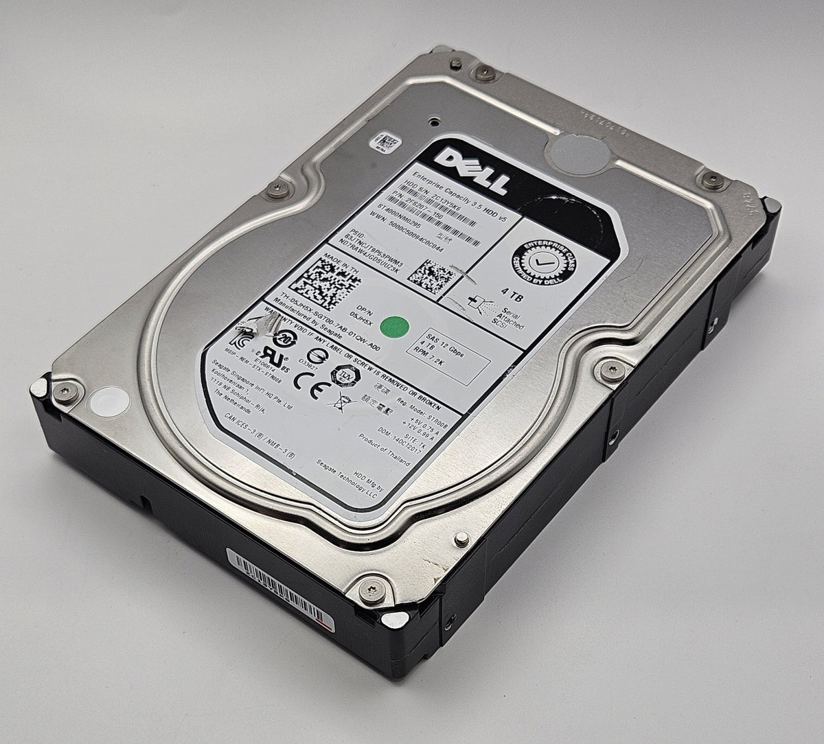 Dell Seagate 5JH5X 4TB 7200RPM SAS 12Gbps Cache 3.5" Hard Drive ST4000NM02950