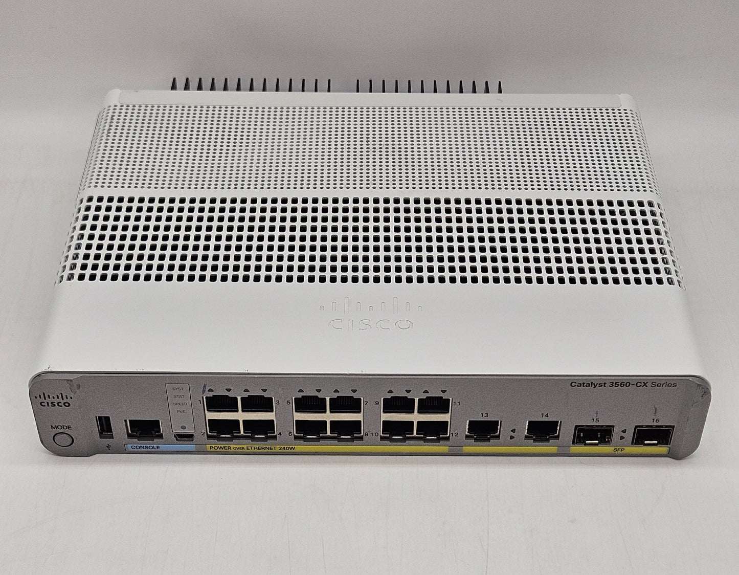 Cisco Catalyst 12-Port PoE GbE & 2-Port DP SFP Network Switch WS-C3560CX-12PC-S0