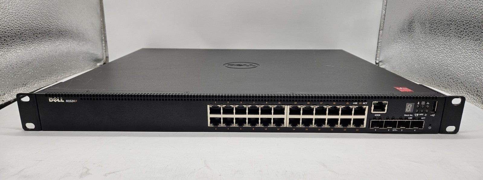 Dell 24-Port PoE+ Gigabit Ethernet 4-Port 10Gb SFP Layer 2 Network Switch N1524P1