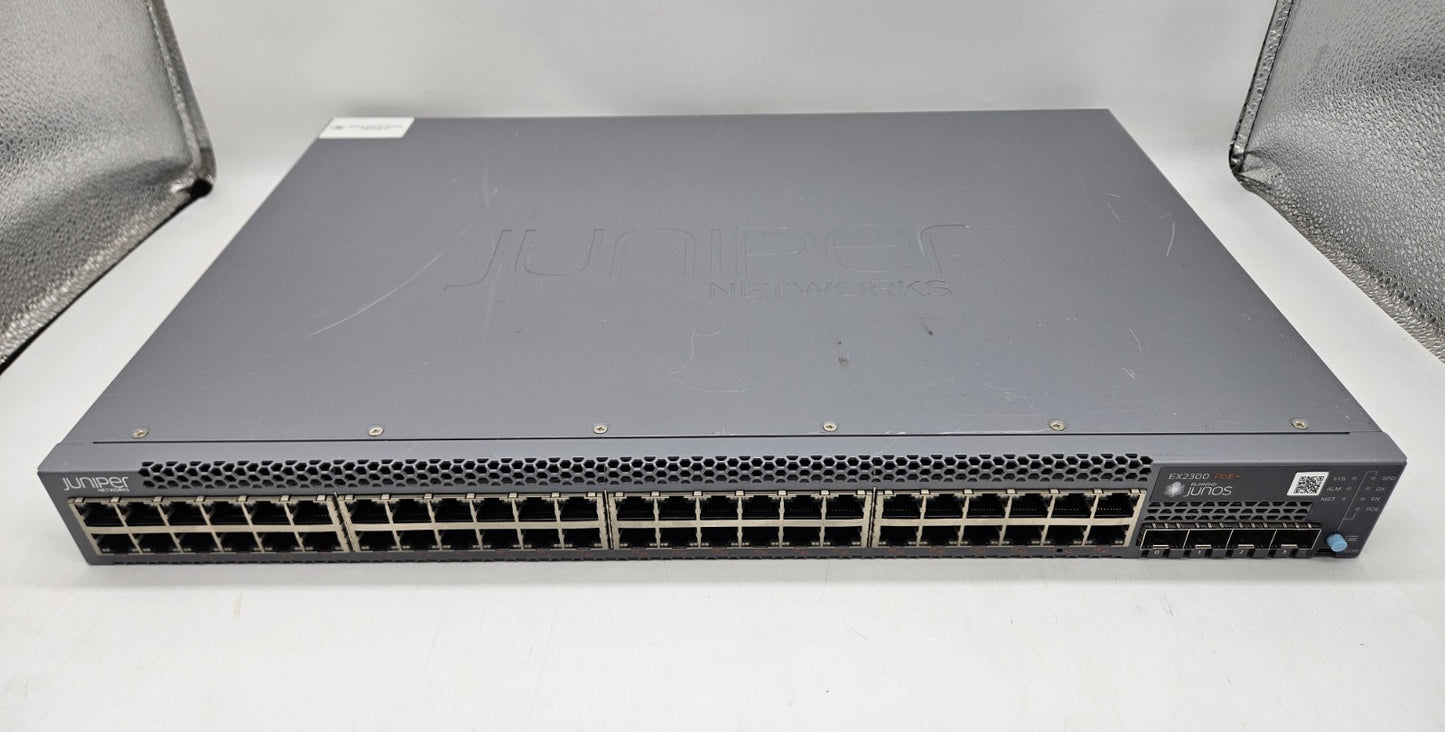 Juniper 48-Port GbE PoE+ & 4-Port 10GB SFP+ Layer 2 Network Switch EX2300-48P0