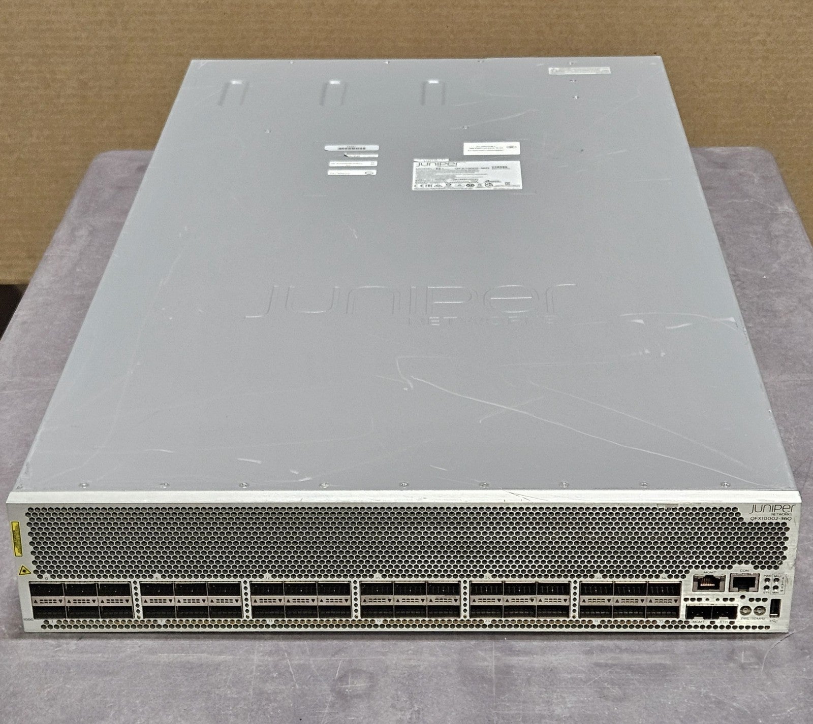 Juniper 36/12-Port 40/100GB QSFP+ Layer 3 Network Switch w/ 2x PSU QFX10002-36Q0