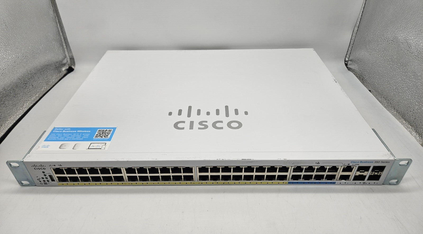 Cisco Business 48-Port GbE PoE+ 8x-5G & 4-SFP+ Network Switch CBS350-48NGP-4X0