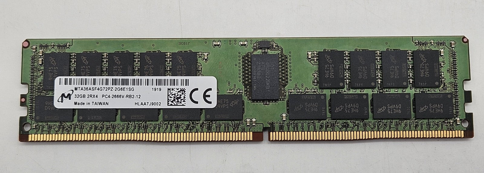 Micron 32GB PC4-21300 DDR4-2666MHz REG ECC Server RAM MTA36ASF4G72PZ-2G6E10