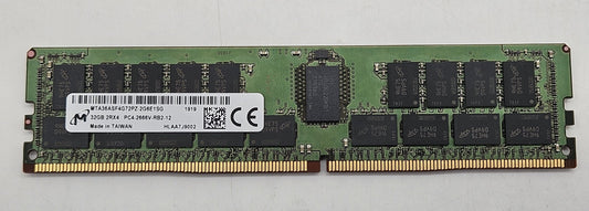 Micron 32GB PC4-21300 DDR4-2666MHz REG ECC Server RAM MTA36ASF4G72PZ-2G6E10
