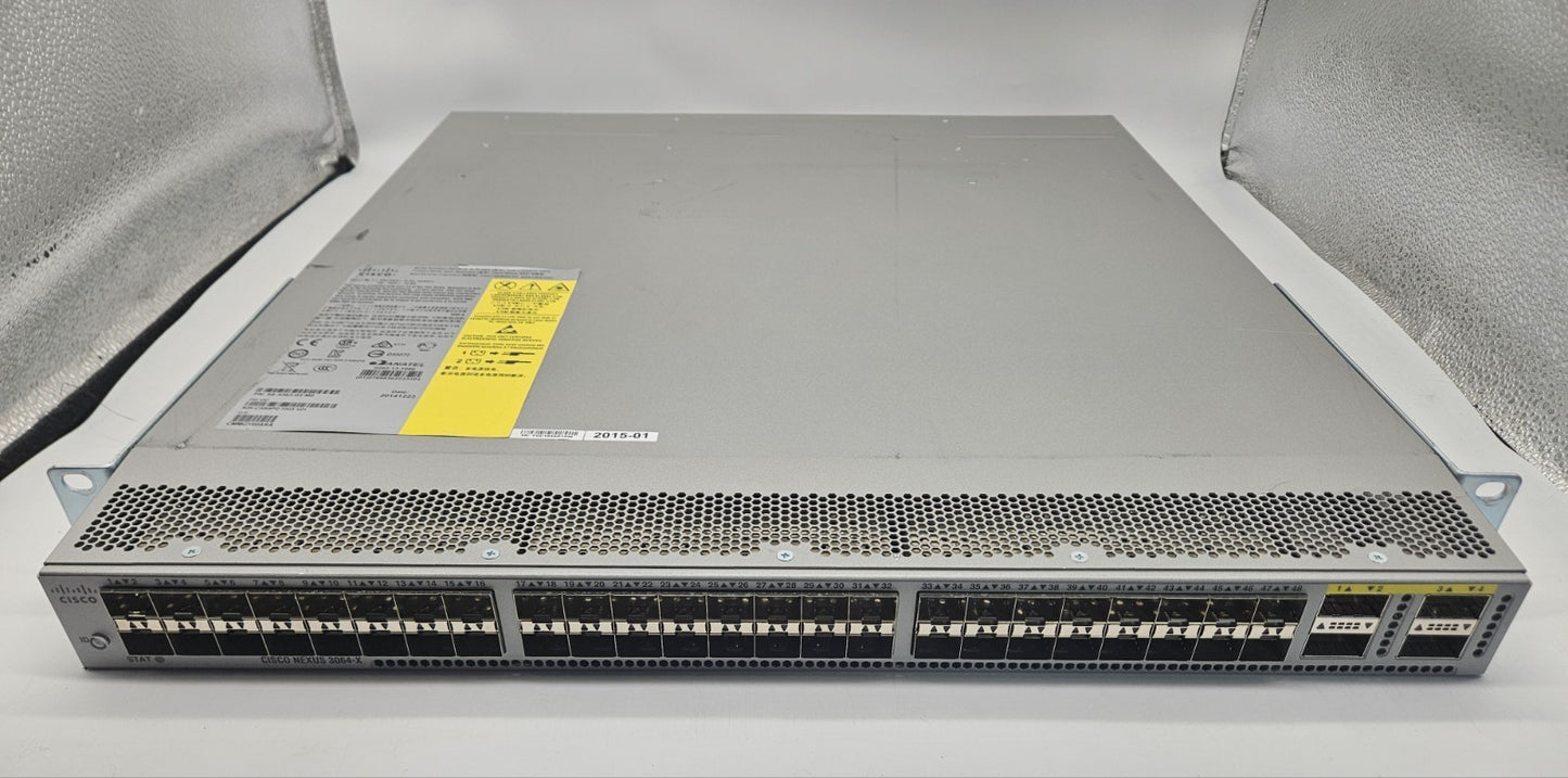 Cisco Nexus 3064PQ 48-Port SFP+ & 4-Port QSFP+ Network Switch N3K-C3064PQ-10GX0