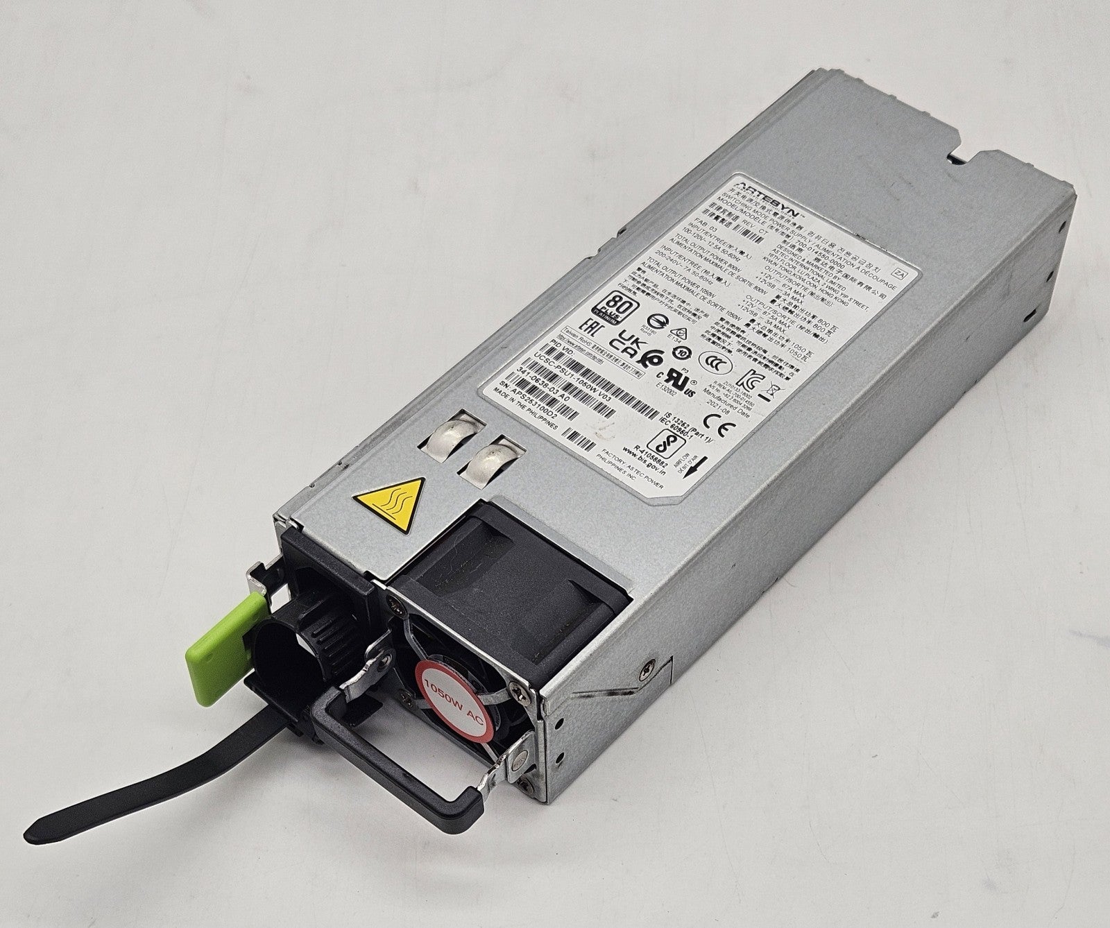 LOT OF 2 Cisco 1050W Power Supply for UCS C220 M5,C240 M5,C3260 UCSC-PSU1-1050W1