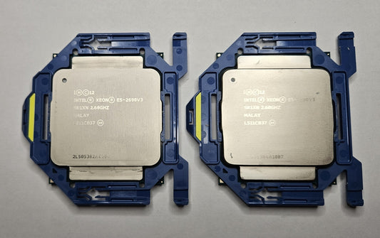 LOT OF 2 Intel Xeon E5-2690 v3 2.6GHz 30MB LGA2011-3 12-Core CPU Processor SR1XN0