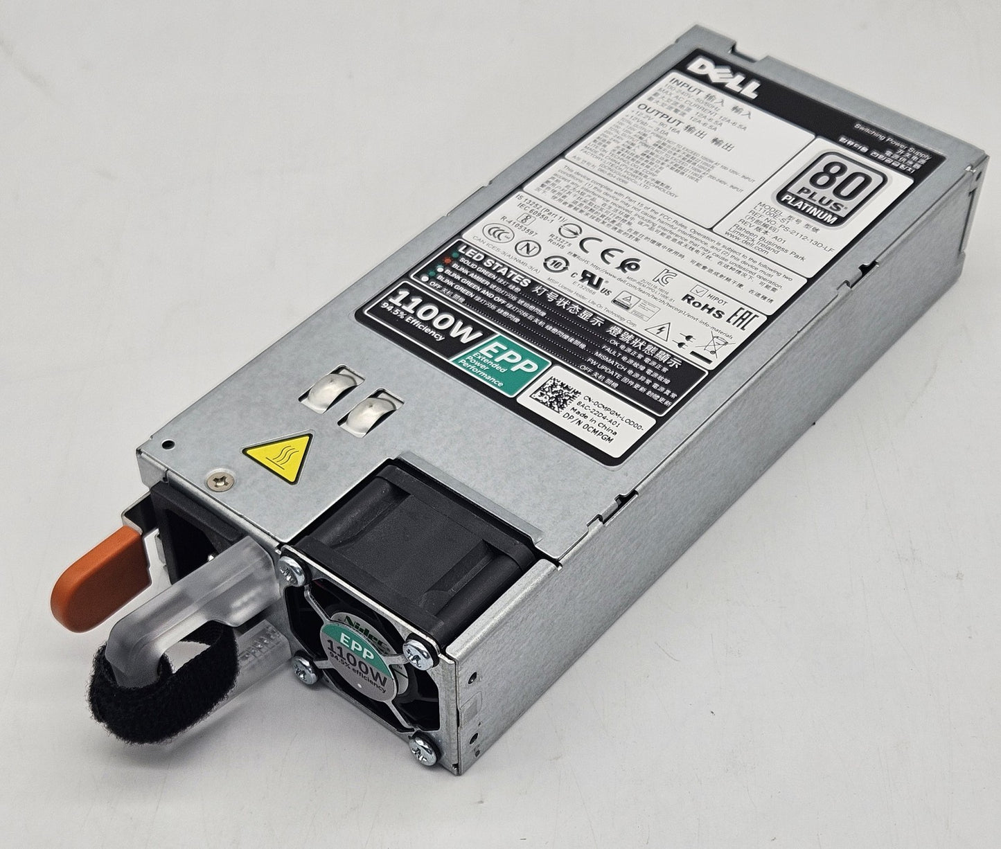 LOT OF 2 DELL 1100w 80Plus Platinum Power Supply for R630 R730 R740 Server CMPGM1