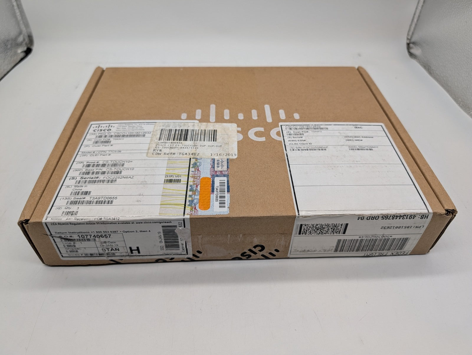 New Sealed Cisco CS-TOUCH10 - Touch 10 LCD Touchscreen For MX200 G2 MX300 G20