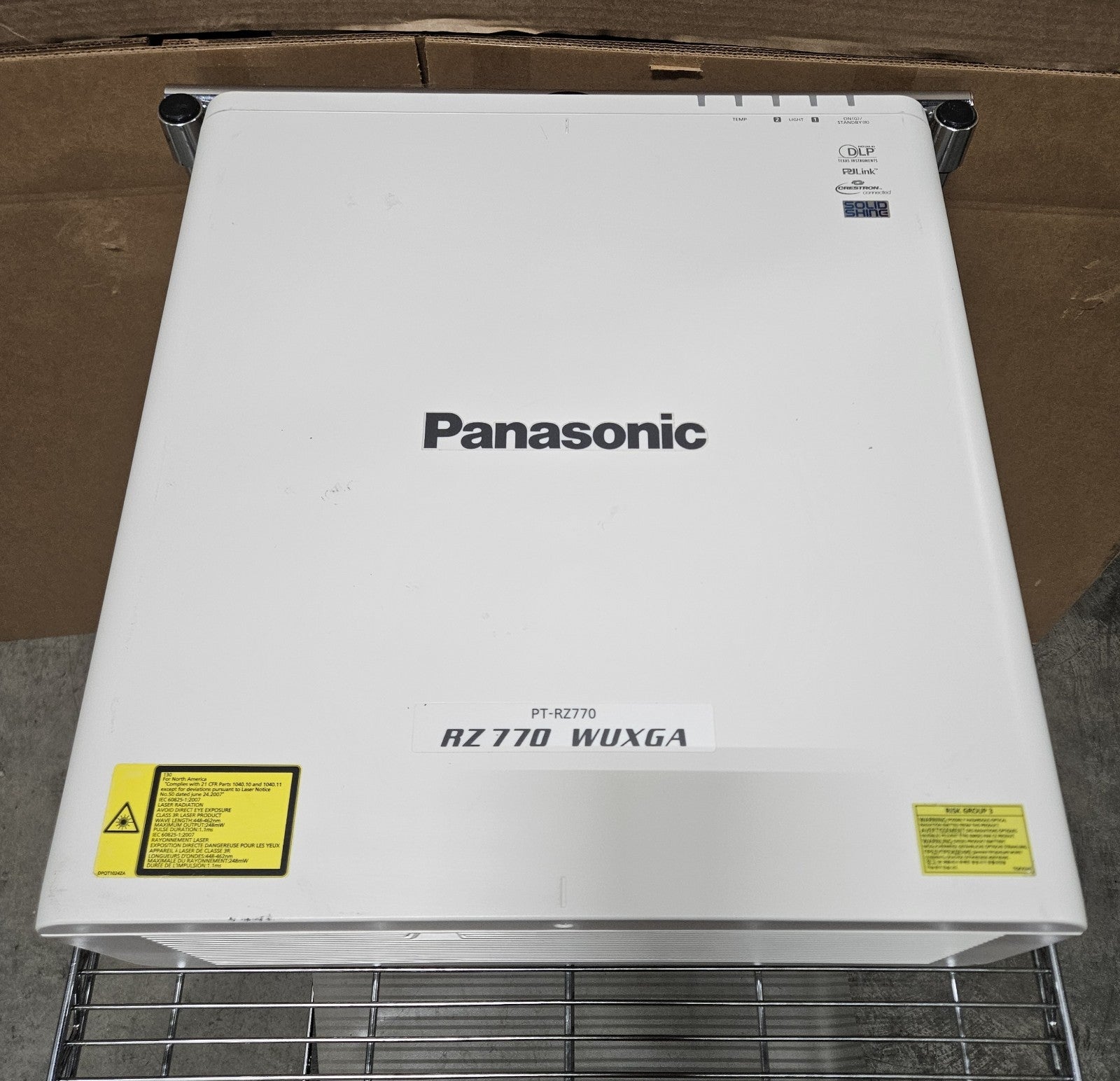 Panasonic Laser WUXGA DLP 7000 Lumens Projector 6063 Hours 6024 Lamp PT-RZ7703