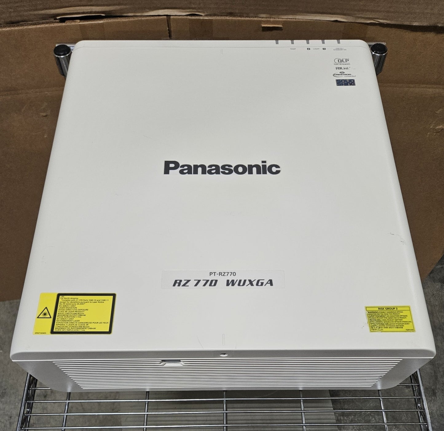 Panasonic Laser WUXGA DLP 7000 Lumens Projector 6149 Hours 6109 Lamp PT-RZ7703