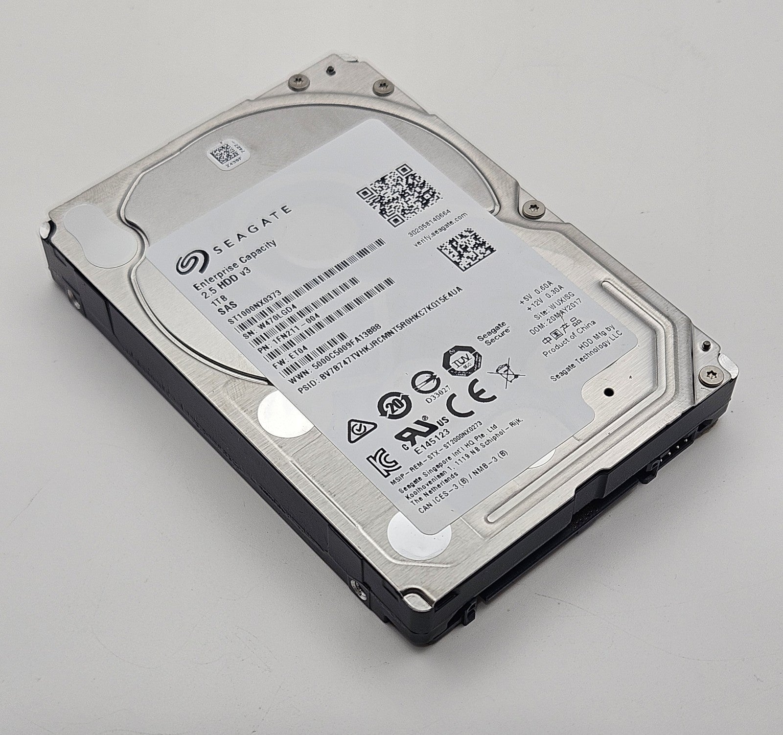 Seagate 1TB 7200RPM SAS 12Gbps 128MB Cache 2.5" Hard Drive ST1000NX03730