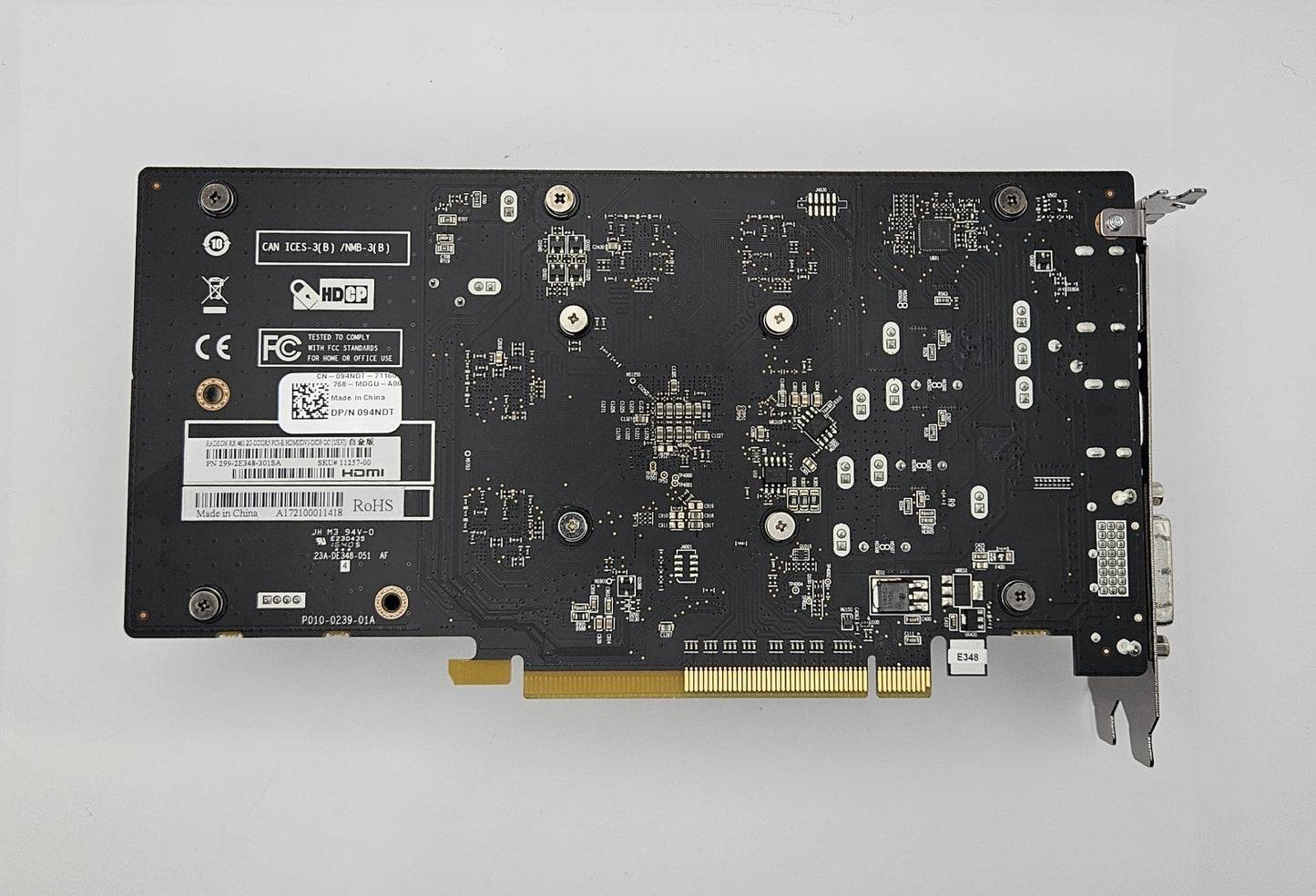 Sapphire Radeon RX 460 2GB GDDR5 PCI-E 3.0 Video Graphics Card 299-1E348-001SA3