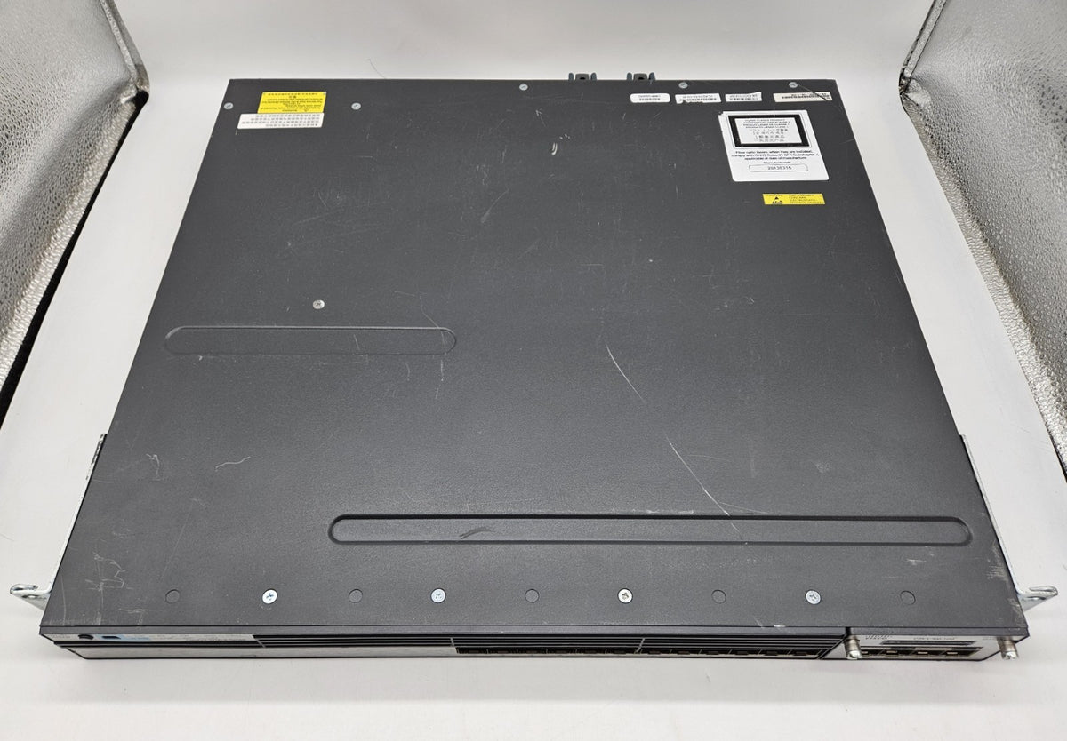 Cisco Catalyst 3750X 12-Port SFP Network Switch w/10G Mod 2x PS WS-C3750X-12S-S2