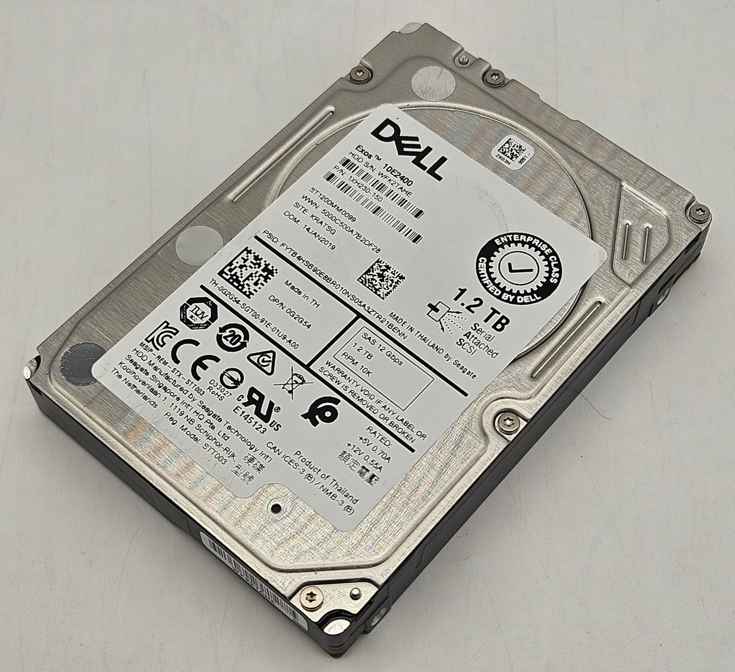 Seagate 1.2TB 10k RPM SAS 12Gbps 128MB (ISE / 512n) 2.5" Hard Drive ST1200MM00990