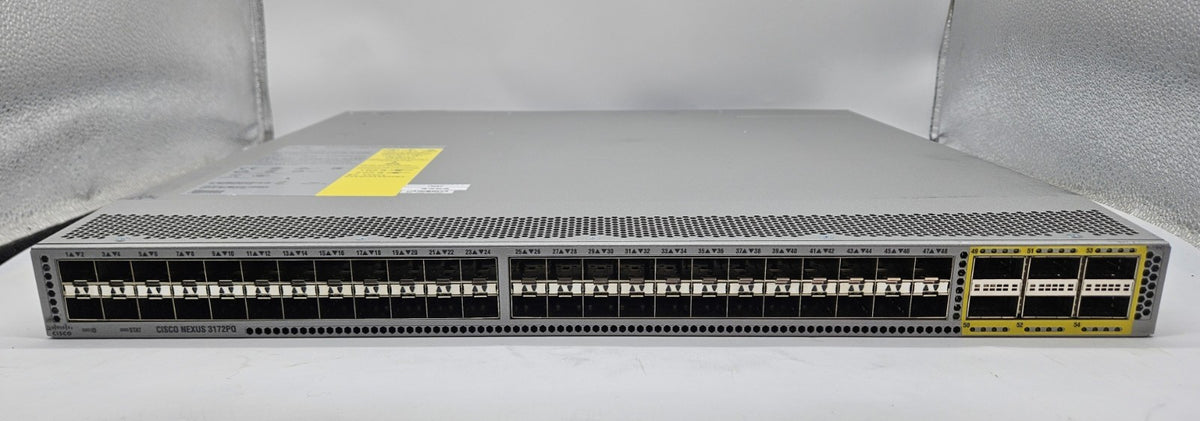 Cisco Nexus 3172PQ 48-Port 10Gb SFP+ & 6-QSFP+ Network Switch N3K-C3172PQ-10GE1