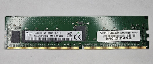 Hynix 16GB PC4-23400 DDR4-2933MHz ECC REG 288-Pin Server RAM HMA82GR7CJR8N-WM0