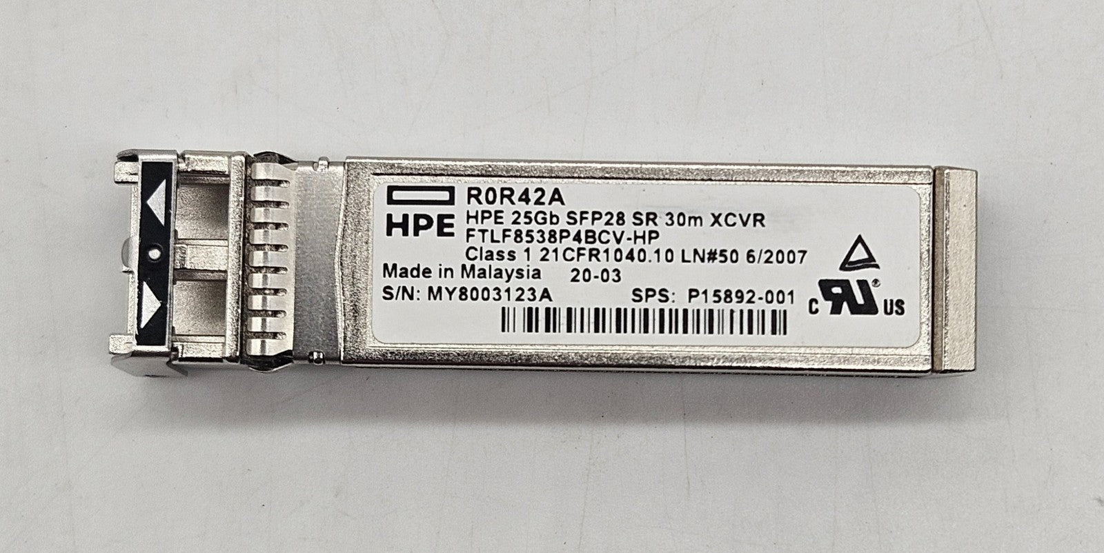HP R0R42A 25Gb SFP28 SR 30m Transceiver P15892-0011