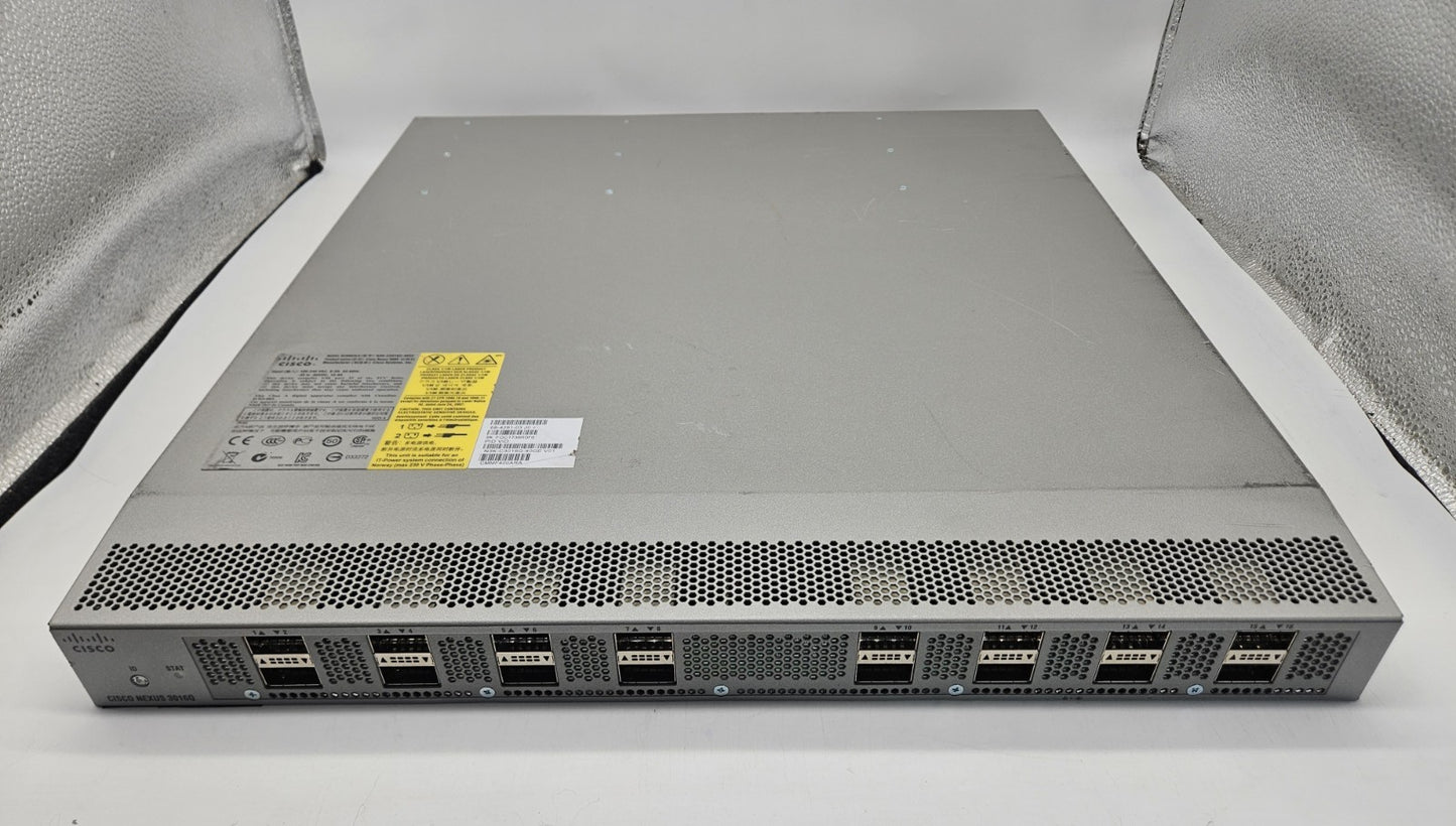 Cisco 16-Port 40Gb QSFP Network Switch w/ 2x Power Supplies(RED) N3K-C3016Q-40GE0