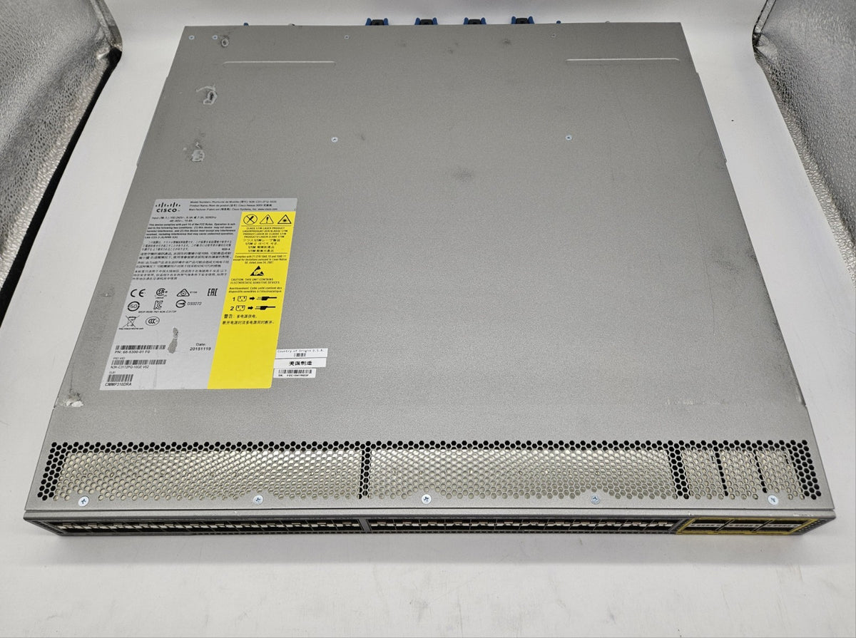Cisco Nexus 3172PQ 48-Port 10Gb SFP+ & 6-QSFP+ Network Switch N3K-C3172PQ-10GE2
