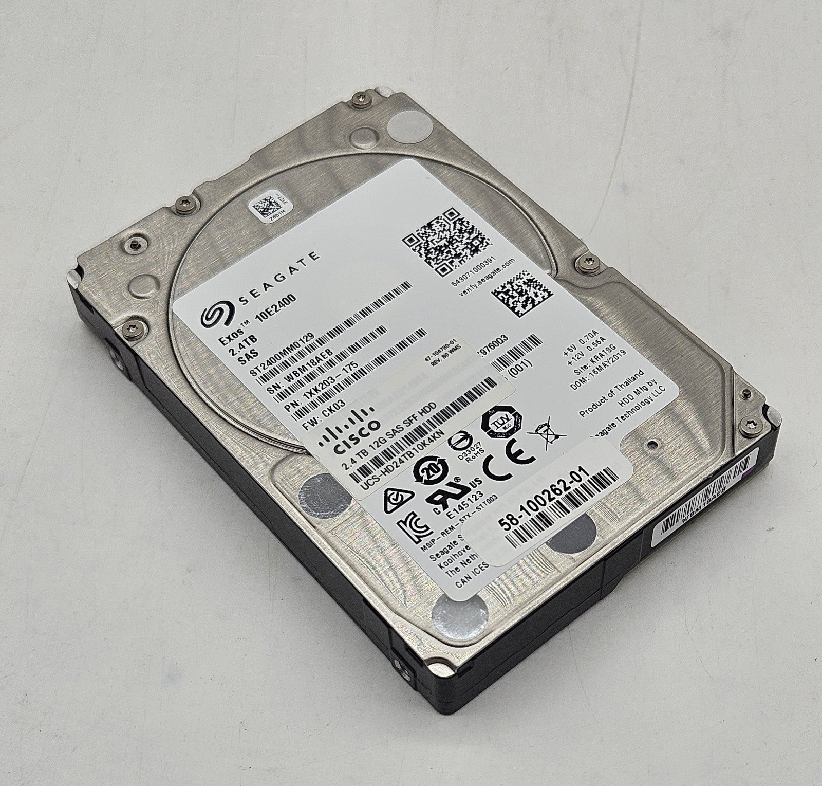 Seagate 2.4TB 10kRPM SAS 12Gbps 256MB Cache 16GB NAND 2.5" HDD ST2400MM01290