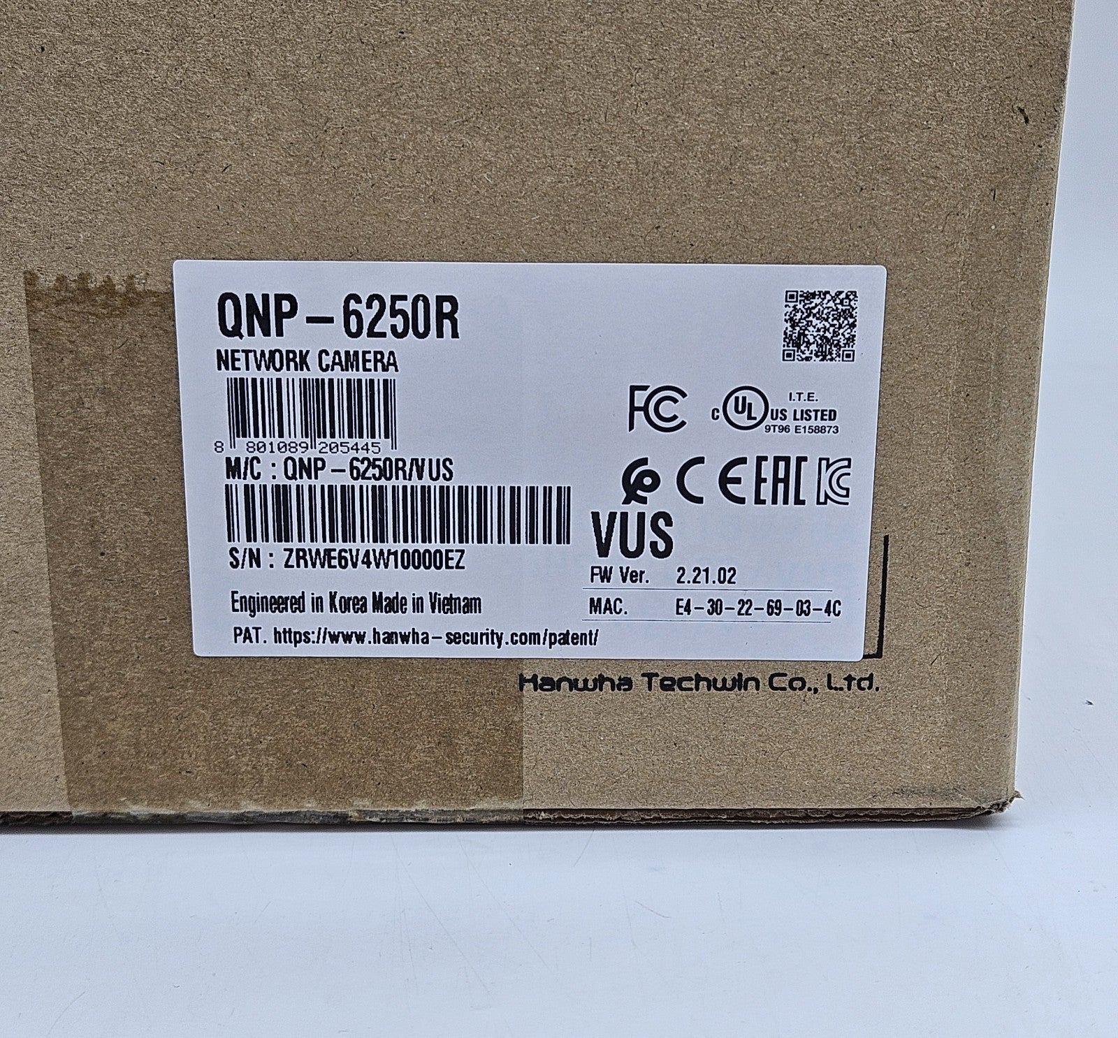 NEW Hanwha Wisenet 2MP IR 25x PTZ Outdoor Dome Network Camera QNP-6250R2