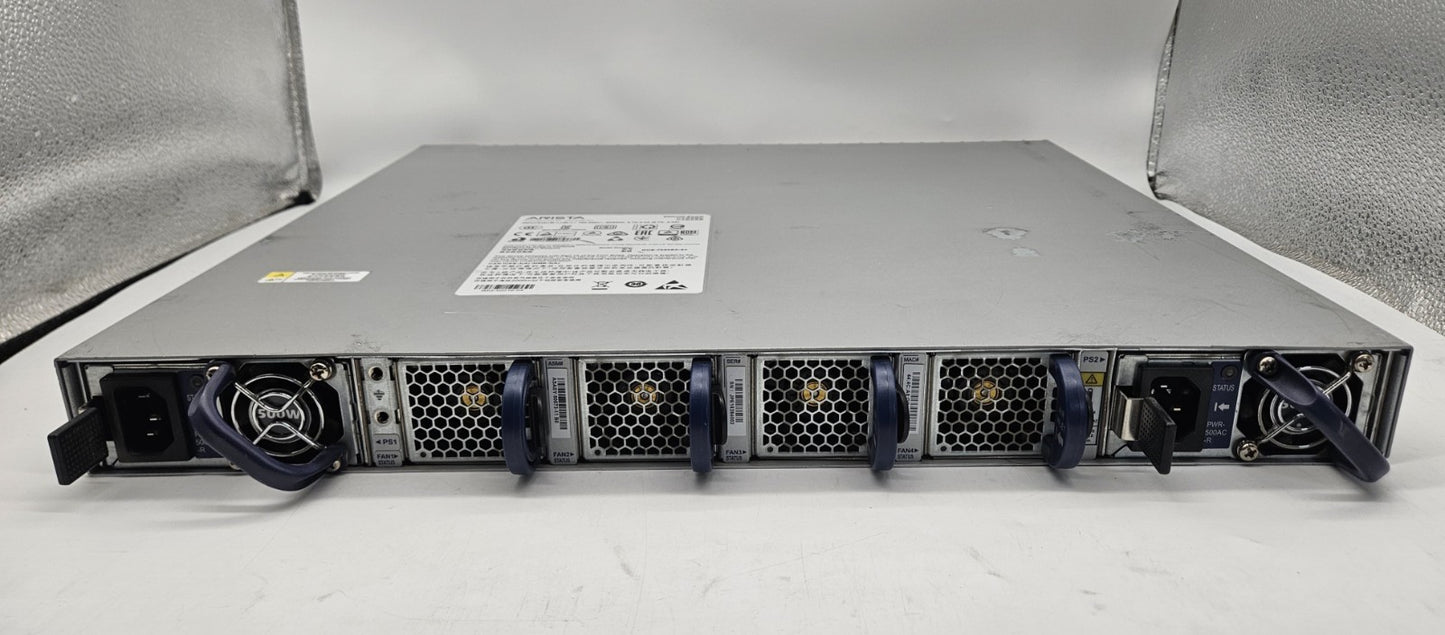 Arista 48-Port 10GB SFP+ & 4-Port 40GB QSFP+ Network Switch DCS-7050SX-64-R3