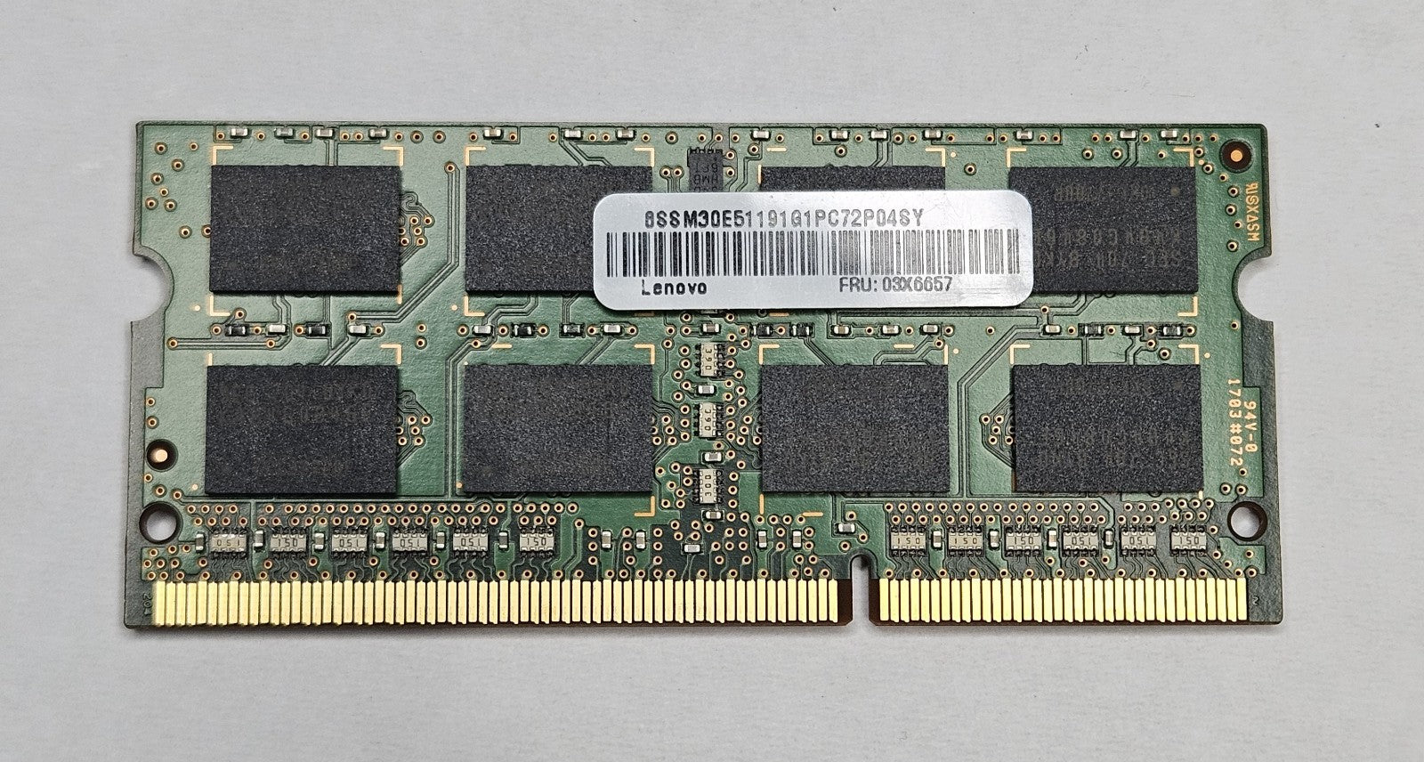LOT OF 2 Samsung 8GB PC3-12800 DDR3-1600MHz SoDimm Laptop RAM M471B1G73EB0-YK02