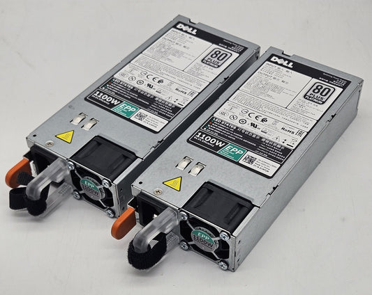 LOT OF 2 DELL 1100w 80Plus Platinum Power Supply for R630 R730 R740 Server CMPGM0