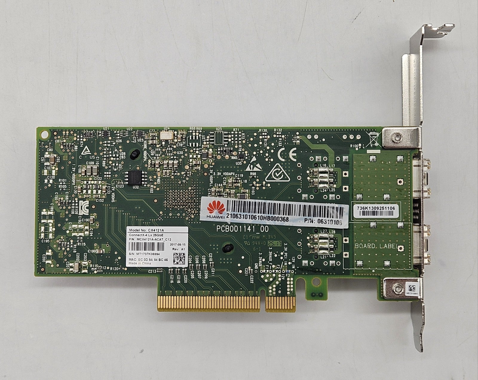 Mellanox CX4121A 2-Port 25Gb SFP28 PCIe 3.0x8 Network Adapter MCX4121A-ACAT3