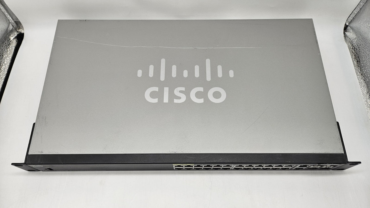 Cisco SG350-28 24-Port PoE GbE + 4-Port SFP Network Switch SG350-28P2