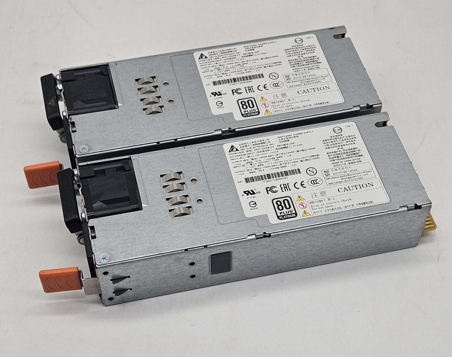 LOT OF 2 Delta 1200w 80 Plus Platinum Flex Slot Power Supply DPS-1200AB0