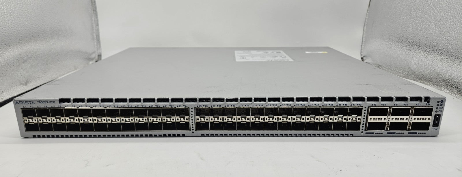 Arista 48-Port 10GB SFP+ & 6-40GB QSFP+ Network Switch 2xPSU Blue DCS-7050SX-72Q1
