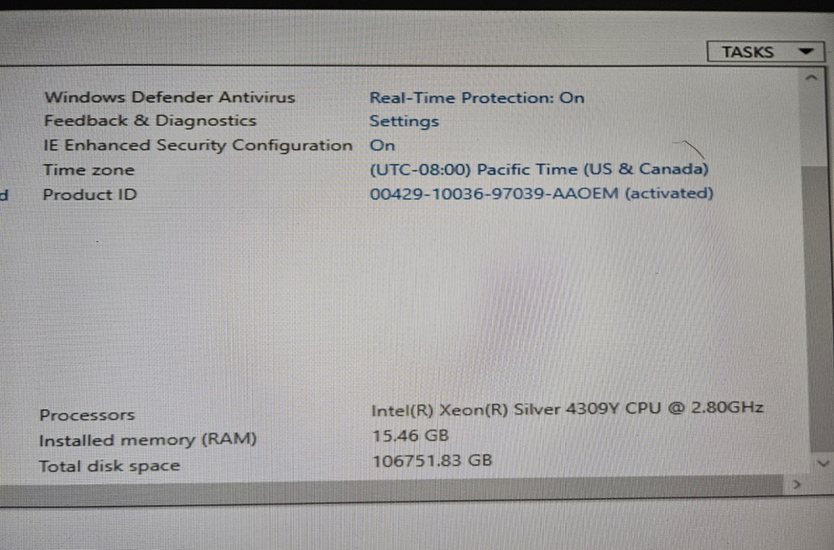 Dell PowerEdge R750xs Xeon 4309Y 16GB RAM 2x240G M.2 4x1.2TB 8x16TB HDD WinSVR198