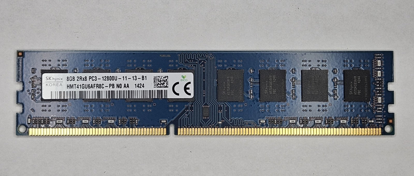 LOT OF 2 Hynix 8GB PC3-12800 DDR3-1600MHz 240-Pin Desktop RAM HMT41GU6AFR8C-PB1
