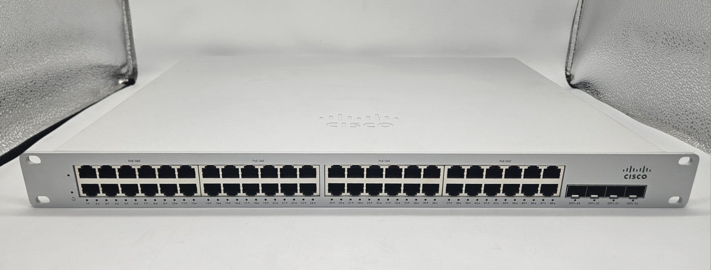 Meraki 48-Port PoE+ GbE & 4-Port SFP+ Network Switch MS225-48FP-HW UNCLAIMED1