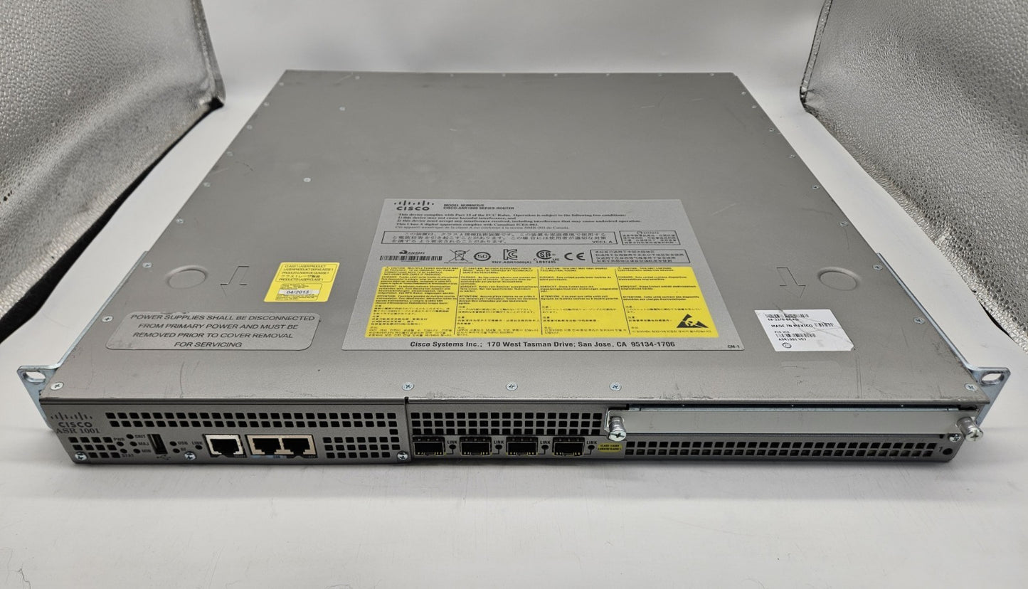 Cisco 4-Port SFP Aggregation Services Router w/ 2x PSU Advipservices ASR10010