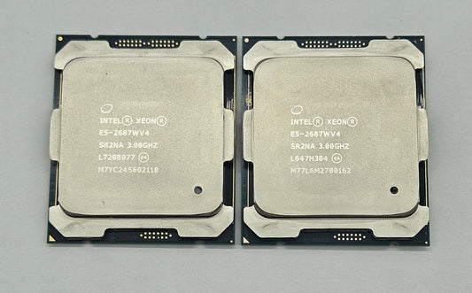 LOT OF 2 Intel Xeon E5-2687W v4 3.0GHz LGA2011-3 12-Core CPU Processor SR2NA0