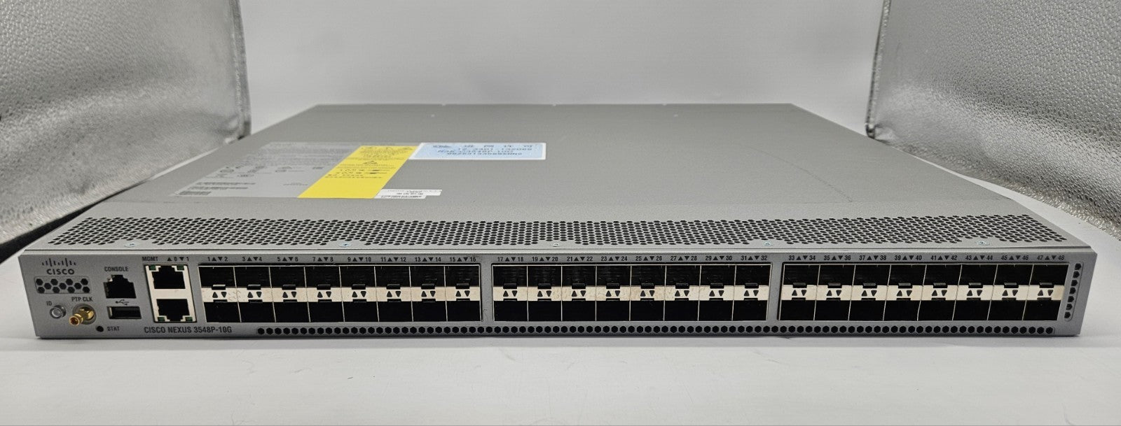 Cisco Nexus 3548P 48-Port 10Gb SFP+ Network Switch w/2x PSU & Lic N3K-C3548P-10G1