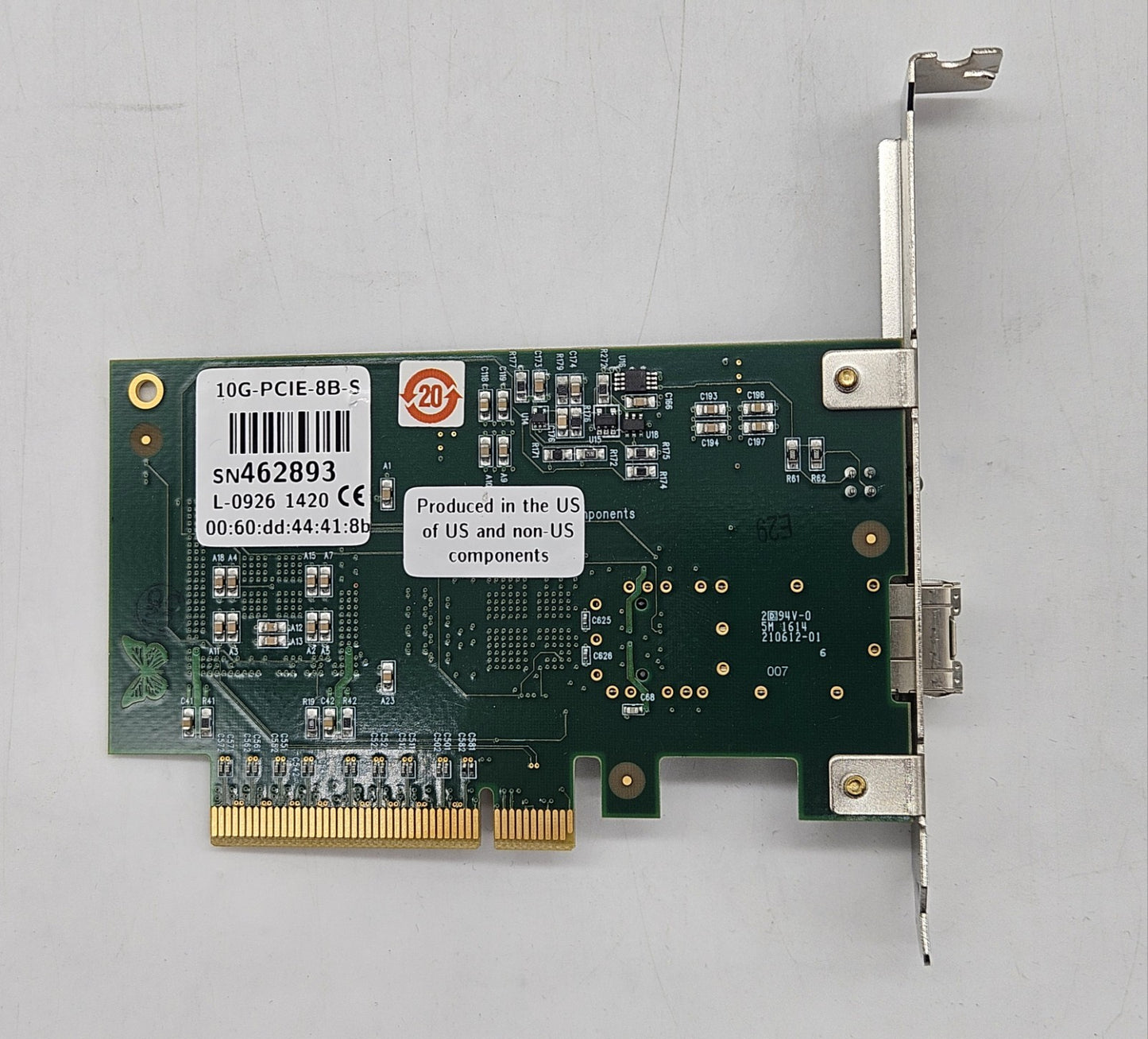 LOT OF 3 Myricom 1-Port 10Gb SFP+ PCI-e x8 Network Adapter 10G-PCIE-8B-S3