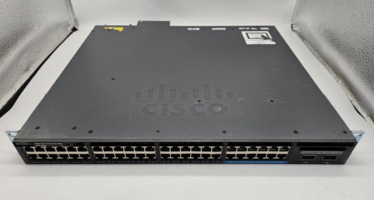 Cisco 3650 48-Port UPoE GbE (12-10GbE) 2-QSFP Network Switch WS-C3650-12X48UZ-E0