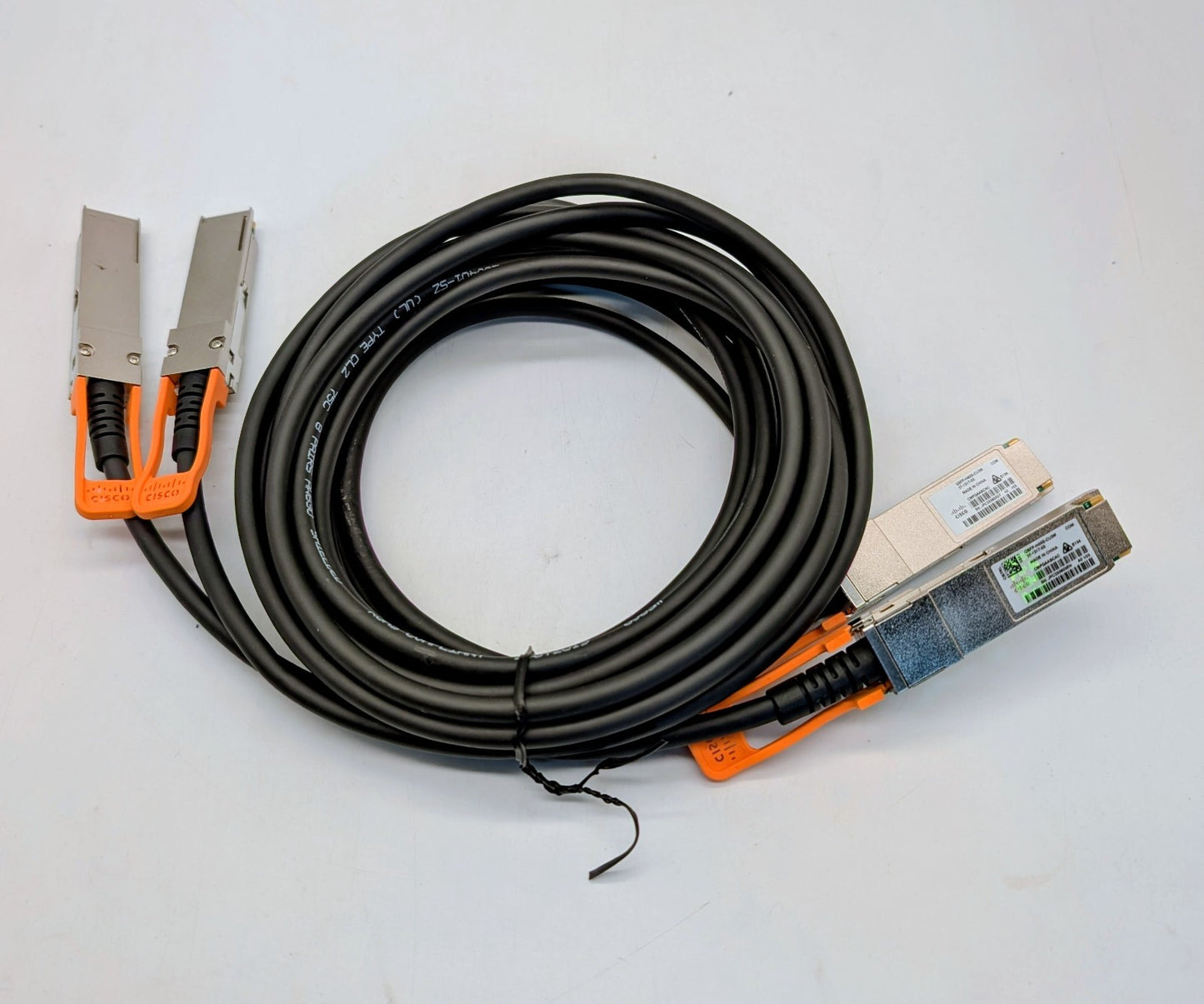 Lot of 2 Cisco QSFP-H40G-CU3M QSFP+ to QSFP+ 3m Twinax Cables0
