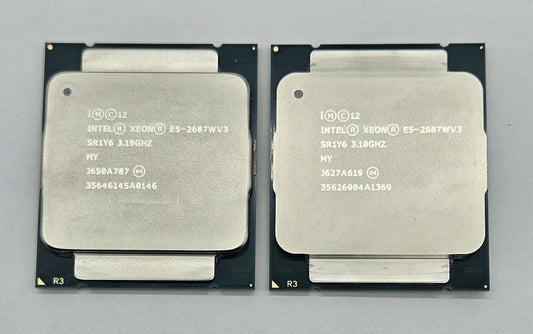 LOT OF 2 Intel Xeon E5-2687W v3 3.1GHz LGA2011-3 10-Core CPU Processor SR1Y60